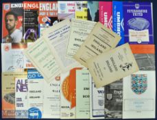 Selection of England Youth home match programmes 1949 Ireland, 1955 Ireland, 1957 Holland (Greaves