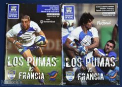 Rare 2012 Argentina v France Rugby programmes (2): Test match issues from games at Cordoba &