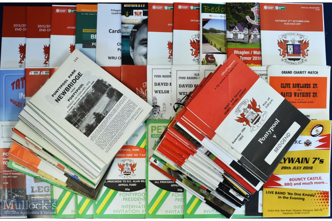 1958-2021 Packed Pontypool Rugby Programme etc Collection (Qty): Programmes: 6 from the 50s & 60s, 8 - Image 2 of 2