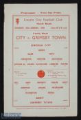1959/60 Lincoln City v Grimsby Town friendly match programme at Sincil Bank 30 January 1960;