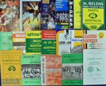 1956-1994 Australia Tour Programmes, to include Huddersfield v Australia 1956, Lancashire v