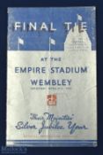 1935 FAC final Silver Jubilee Year match programme Sheffield Wednesday v West Bromwich Albion 27