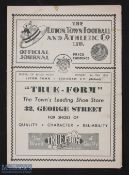 1950-51 Luton Town v Schiedam V V Football Programme, festival of Britain
