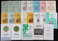 Selection of Horsham FC homes 1949/50 Worthing, 1950/51 Haywards Heath, 1951/52 Hastings Utd, 1957/