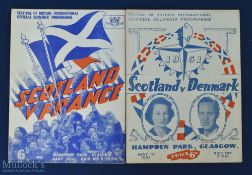 1951 Festival of Britain international match programmes Scotland v Denmark 12 May 1951, Scotland v