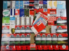 Collection of football programmes 1967/68 (68 in total) good content of Manchester United homes (28)