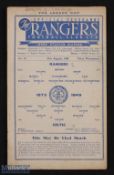 1949/50 Rangers v Celtic Scottish League Cup 27 August 1949 programme, pencil team changes; fair