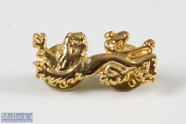 2013 British & I Lions Rugby Pin Badge: Brass lion pin badge - issued for the tour to Australia. VG