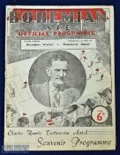 1949 Irish tour match Bohemians Select XI v Manchester Utd match programme 1st June 1949 Charlie