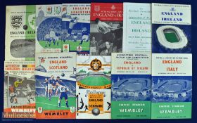 Selection of England home international match programmes to include 1949 Ireland, 1951 Scotland,