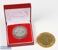 1991 Tennent's FA Charity Shield Plated Metal Medallion together with New Wembley 2007 Manchester