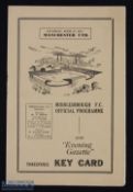 1952/53 Middlesbrough v Manchester Utd. Div 1 match programme 25 April 1953 at Ayresome Park; good/