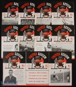 1953/54 Manchester Utd home match programmes to include Newcastle Utd, Burnley, Blackpool,