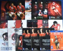 2003-20 Wales Home Six Nations Rugby Programmes (24): v England 2009, 2013, 2015; v Scotland 2006,