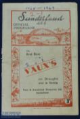 1948/49 Sunderland v Manchester Utd match programme 2 October 1948 at Roker Park; season/score on