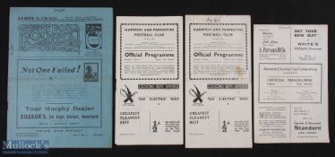 Pre-War 1934/35 Romford v Harwich & Parkeston FAC Divisional Final 27 October 1934 large issue; fold