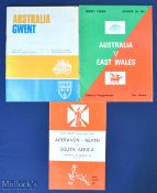 1969-1976 Tourists in the UK Rugby Programmes (3): The issues from Aberavon/Neath v S Africa,
