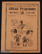1932/33 Tottenham Hotspur v Grimsby Town (Div. 2 match programme 4 February 1933; slight wear to