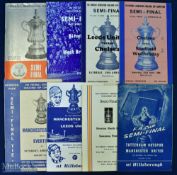 Collection of FAC s/f match programmes to include 1962 Tottenham Hotspur v Manchester Utd, 1964