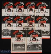 1950/51 Manchester Utd home match programmes to include Chelsea, Aston Villa, Arsenal (FAC),