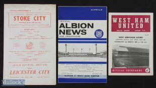 Selection of Football League Cup final programmes to include 1964 Stoke City v Leicester City (15