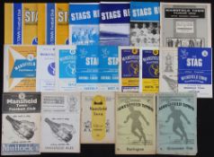 Selection of Mansfield Town home programmes 1948/49 Gloucester City (FAC), Darlington, 1952/53