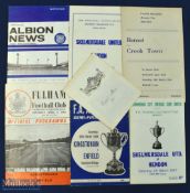Selection of FA Amateur Cup semi/final match programmes Kingstonian v Enfield + replay, Barnet v