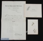 1936 Xmas Cards from All Black Captain/Official etc (3): Sent to ex-international referee Albert