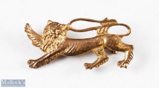 1974 British & I Lions Rugby Pin Badge: Brass lion pin badge - issued for the tour to South Africa