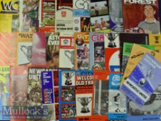 1974 to 1988 League Cup Semi Final Football Programmes including 77 Aston Villa v Queen's Park