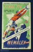 1948 FAC final Manchester Utd v Blackpool match programme at Wembley; Fair condition.