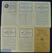 Norfolk Senior Cup final programmes 1952 Gorleston v King's Lynn, 1953 Gorleston v King's Lynn, 1954