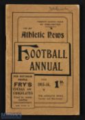 The Athletic News Football Annual, softback booklet 29th year of publications