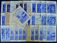 1964-1993 Rugby League Wakefield Trinity Programmes, over 110 are from the 1960s-1974 plus others, a