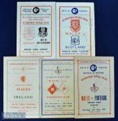 Selection of Wales international match programmes 1951 v Portugal, 1951 v Switzerland, 1951 v Rest