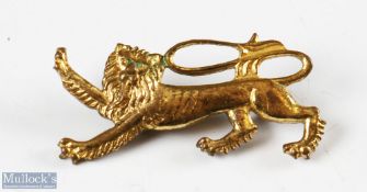 1959 British & I Lions Rugby Pin Badge: Brass lion issued for the tour to Australia, New Zealand and