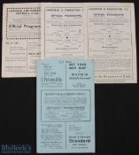 Selection of Harwich & Parkeston home match programmes 1934/35 Civil Service (f) 20 April 1935,