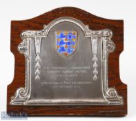 1949 FA Charity Shield Electroplated and Enamel Plaque inscribed The Football Association Charity
