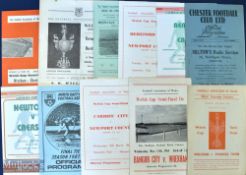 Selection of Welsh Cup s/f match programmes to include 1949/50 Chester v Wrexham replay, 1957/58