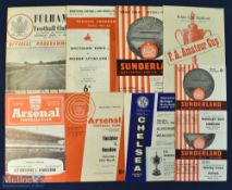 Selection of FA Amateur Cup semi/final match programmes 1961 Hitchin Town v Walthamstow Avenue,