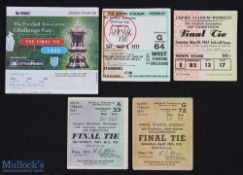 1951-1996 FA Cup Final Tickets for years of 1951, 1952, 1967, 1971, 1996 (5)