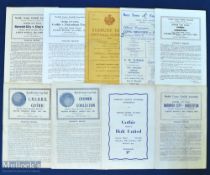 Norfolk Senior Cup final programmes 1950 CNSOBU v Gothic, 1951 Cromer v Gorleston, 1957 Gothic v