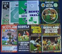 Scotland v Ireland international programmes at Hampden Park 1954, 1956, 1964, 1966, 1979, 1981, 1981