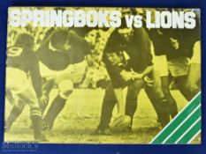 1980 Springboks v Lions Sticker & History Booklet: Large attractive issue from 'Springbok' Safety