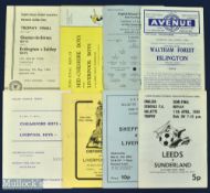 ESFA s/f match programmes to include 1961 Mid Cheshire Boys v Liverpool (Northwich), 1965