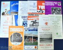 Collection of Welsh Cup semi/finals match programmes to include 1967/68 Chester v Cardiff City,