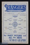 Scarce issue; the 1st Rangers match programme; 1946/47 Rangers v Celtic 1st January 1947 at Ibrox,