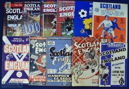 Scotland v England international programmes at Hampden Park 1948, 1950, 1952, 1954, 1964, 1968,
