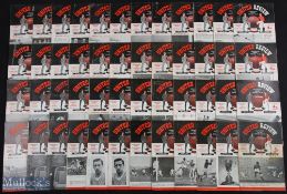 Collection of 1950s/1960s Manchester Utd home match programmes to include 1958/59 (25), 1959/60 (