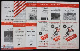 Collection of Brentford FAC home match programmes 1954/55 Bradford City, 1955/56 March Town, 1958/59